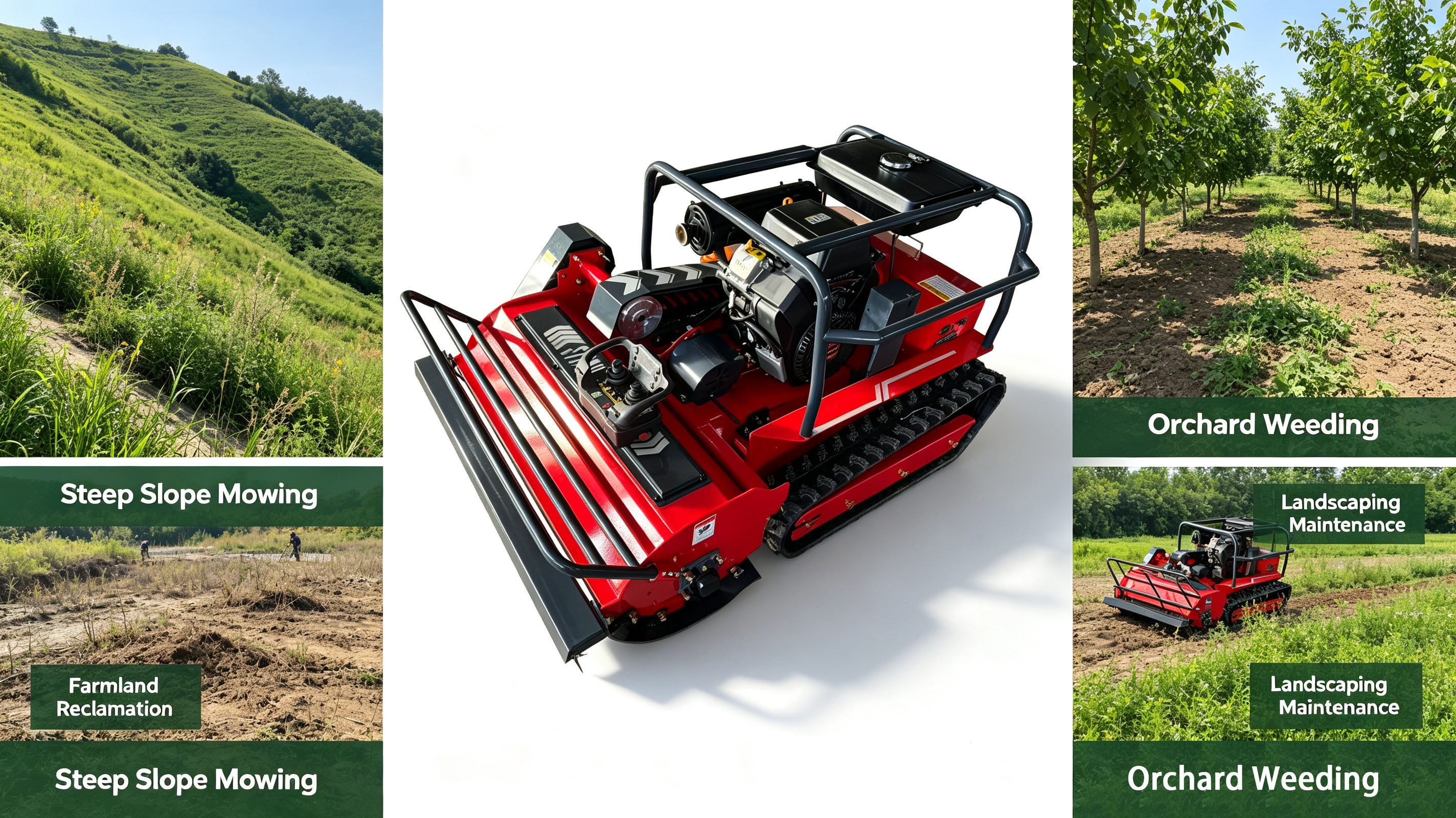 New Power for Rough‑Terrain Vegetation Management | TONKEN Remote‑Controlled Tracked Land Reclamation & Brush Cutter, Safe & Efficient Brush‑Clearing Solution